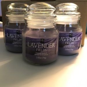 🌊 Hosley Global Lavender Fields Candles (3) 🌿💜